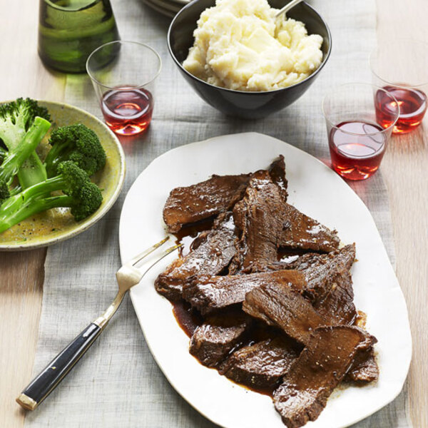 Braised Brisket with Red Wine and Rosemary