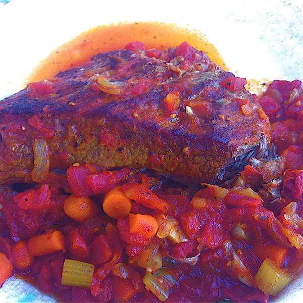 Hanukkah Dinner Braised Brisket