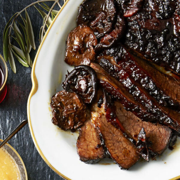 Caramelized Brisket with Glazed Shiitakes