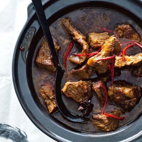 Slow-braised brisket in chu hou sauce