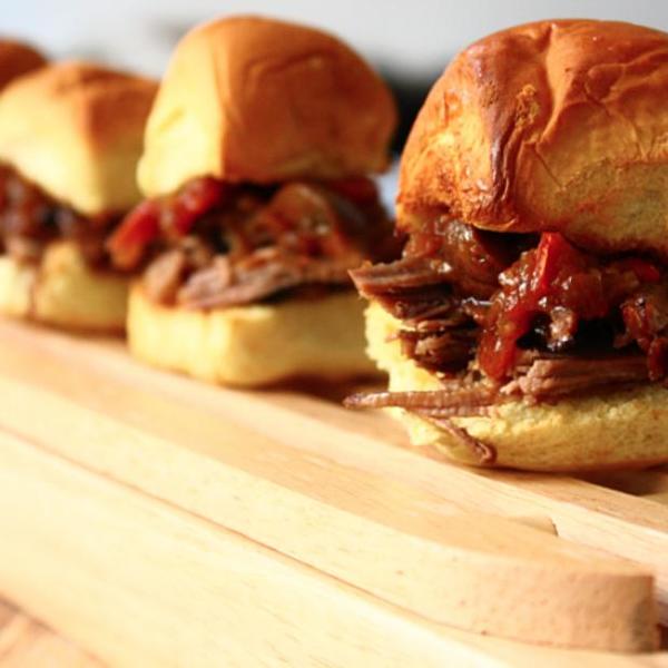 Beer-Braised Brisket Sliders