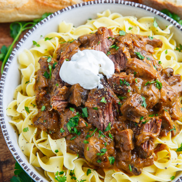 Pot Roast Beef Stroganoff