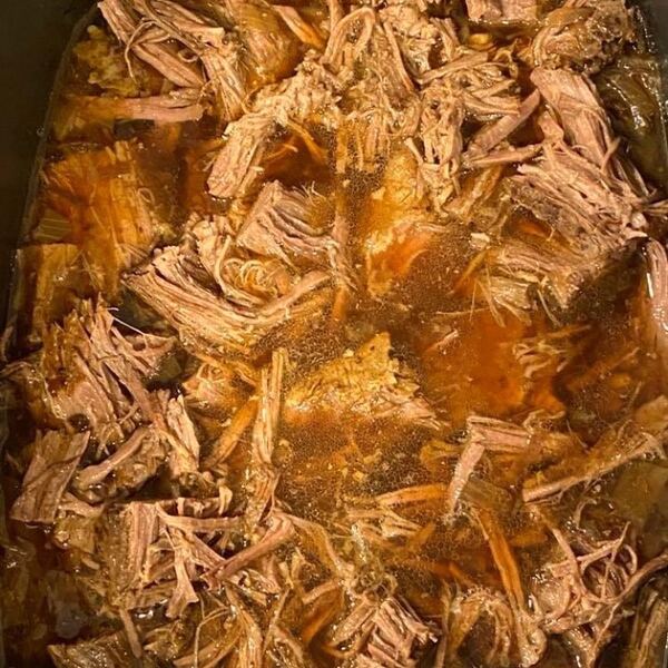 Slow Cooker Garlic Brisket and Onions