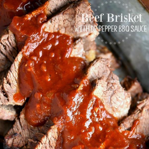 Beef Brisket with Dr Pepper Barbecue Sauce