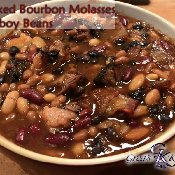 Smoked Bourbon Molasses Cowboy Beans