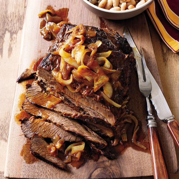 BBQ Beef Brisket and Beans