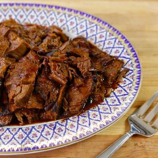 Slow Cooker Honey Barbecue Brisket