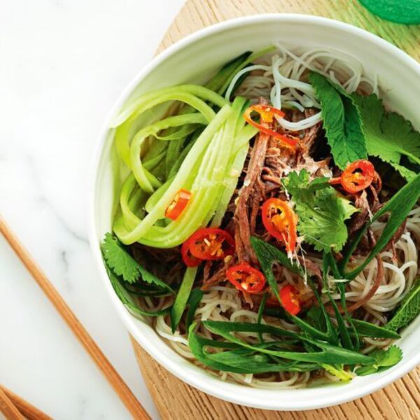 Beef brisket with vermicelli and lemongrass dressing