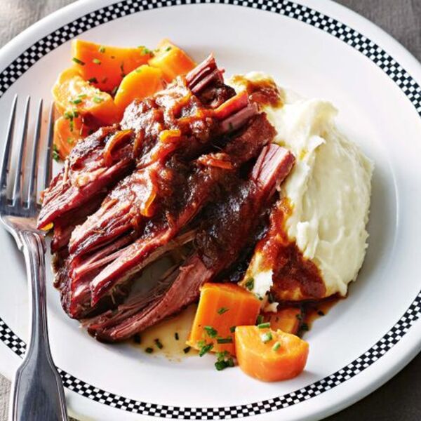 Beef brisket with horseradish mash