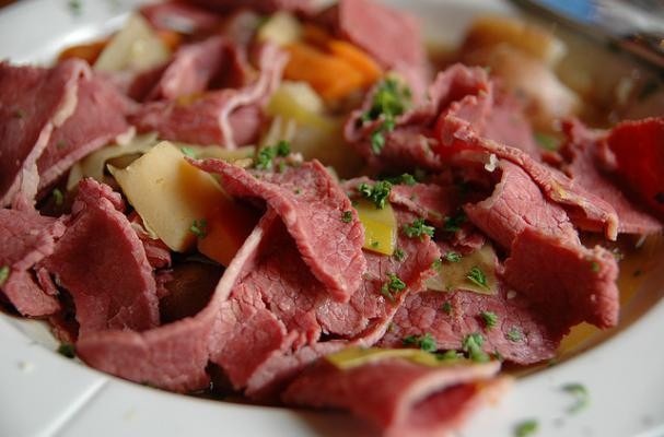 Corned Beef And Cabbage With Irish Mustard Sauce